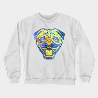 Pug head portrait Crewneck Sweatshirt